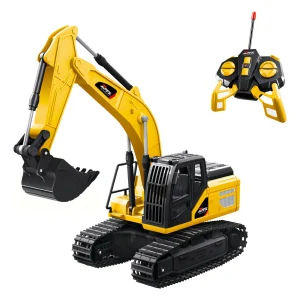 Escavadeira De Brinquedo C/ Controle Remoto - Fenix Cor Amarelo Personagem Caminhão